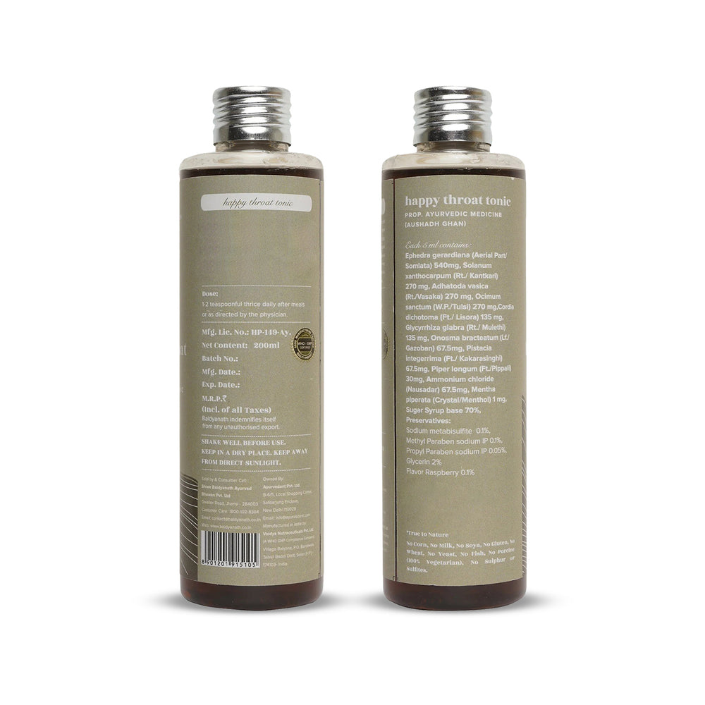 Happy throat tonic – Throat & Cough Relief