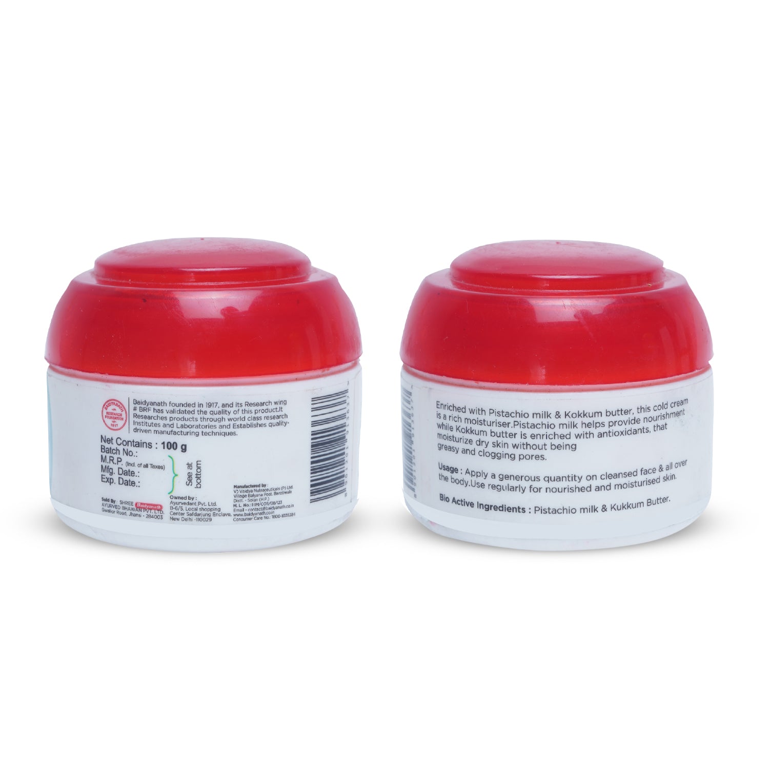 Ayurvedant Cold Cream Nourishing Moisturizer with Natural Ingredients