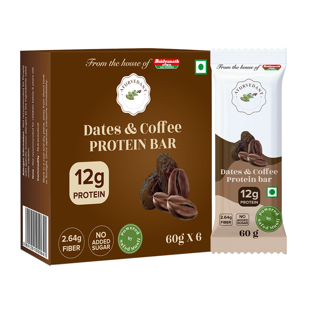 Dates & Coffee Protein Bars - No added Sugar - High protein