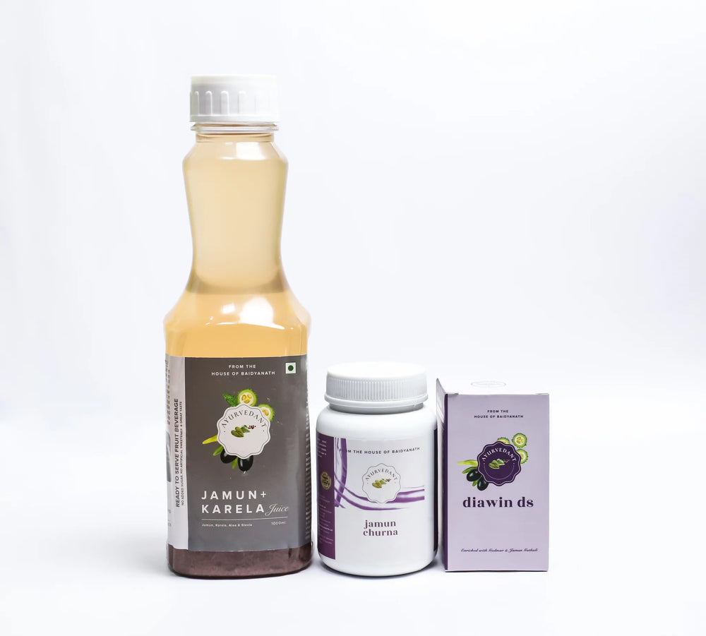 Blood Sugar Management Trio (Jamun Karela Juice + Churna + Diawin DS)