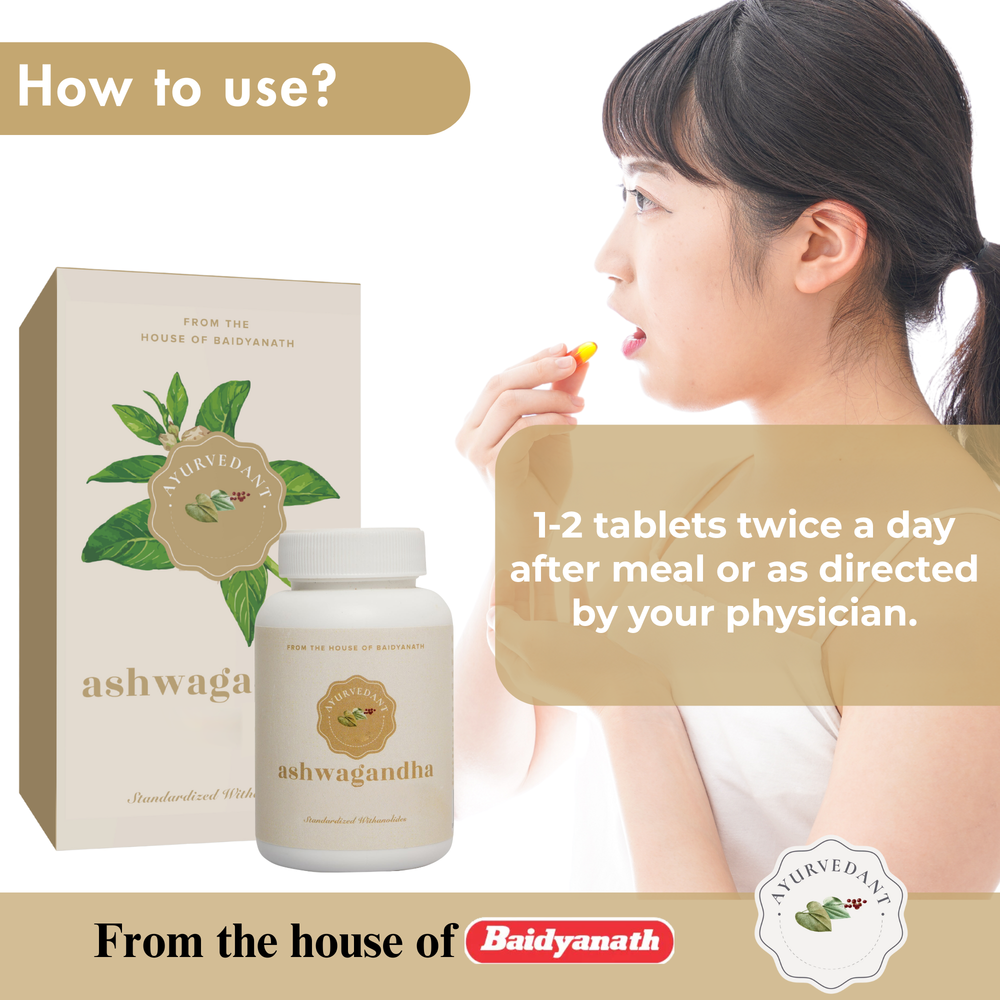 Ashwagandha Tablets – Stress Relief & Muscle Strength Support